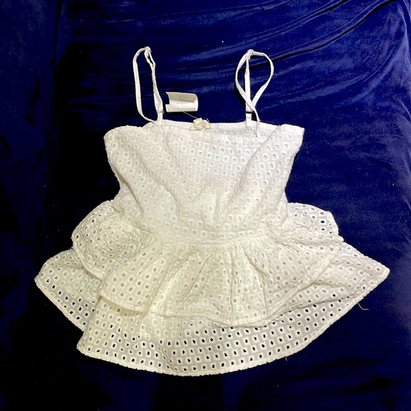 Rebellion again top, white lace, brand new with tags - Picture 1 of 2